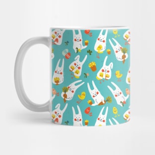 seamless easter eggs and bunnies Mug